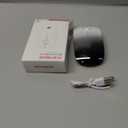 RAPIQUE R306 Pro Wireless Mouse  Bluetooth & 2.4G, Connect Up to 3 Devices, Type-C Rechargeable, Silent Click, Slim Portable Design for Laptop, Tablet & MacBook  White to Black Gradient