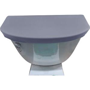 Madeals Velvet Toilet Tank Cover Soft and Absorbent, Comfortable Bathroom Toilet Tank Lid to Fit Different Sizes of Toilet Tank Grey