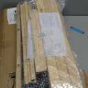 GENMOUS Wood Large Print Rack with Castors - Artist Display and Storage Rack,Natural Wooden Storage & Crafts Drying Racks for Canvas,Artwork,Prints,Panels,Posters,Art Shows & Galleries Display Stands (1-layer)