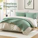 Comfort Spaces Kienna Quilt Set- Double Sided Stitching Design Summer Blanket, Lightweight, Soft, All Season Bedding Layer, Matching Sham, Sage Green, Coverlet King (104"x90") 3 Piece