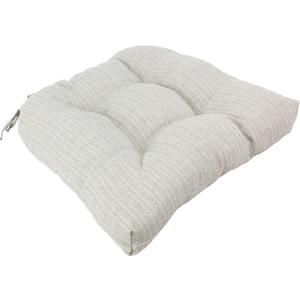 College Covers Everything Comfy Indoor/ Outdoor Seat Patio D Cushion, 20 in x 20 in, Ashen Ivory