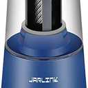 JARLINK Electric Pencil Sharpener, Heavy-Duty Helical Blade to Fast Sharpen, Auto Stop for No.2/Colored Pencils(6-8mm), AC Adapter/Battery Operated in School Classroom/Office/Home (Blue)