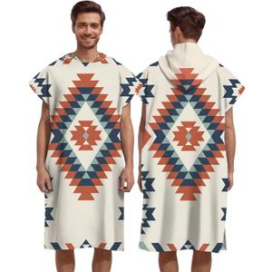 Quick Dry Surf Poncho Changing Towel Robe Hoodie for Men Women,Swimming Beach Surfing Diving Home Hot Springs Bathing（Adult-M）