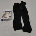 Truform 20-30 mmHg Compression Stockings for Men and Women, Thigh High Length, Dot-Top, Open Toe, Black, Medium (Medium (1 Pair))