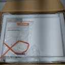 YeTom Side Table,C Table with 2Tier Storage Shelf, End Table with a Storage Bag, Sofa Table with Wheels for Living Room, Bedroom, Office, Bathroom, White