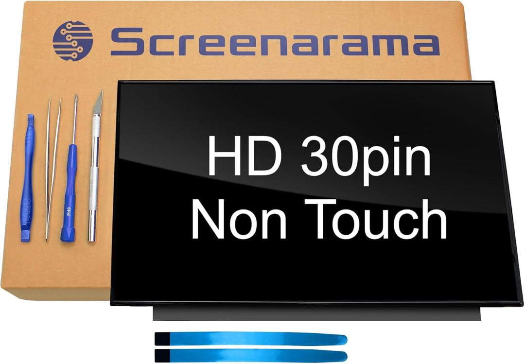 SCREENARAMA New Screen Replacement for HP 15-FD0081WM 15-FD0083WM (Glossy) 30pin HD 1366x768 LCD LED Display with Tools and Tape