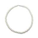 Cupohus Old Lady Costume Set Grandma Wig Granny Wig Cap Madea Granny Glasses Eyeglass Chains Cords Faux Pearl Bead Necklace Women Cosplay Set 5 Pieces (grey bun)