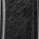CASMONAL Checkbook Covers for Personal Checkbook Holder RFID Premium Vegan Leather Checkbook Cover for Duplicate Checks (Black+)