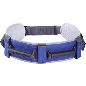 Gait Belts Transfer Belts for Seniors with 7 Handles，Standing &Walkig Belt for Physical Therapy，Gate Belt for Elderly Lift Belts with Quick Release Buckle (Blue)