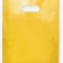 Merchandise Bags Gold Color 100 Count 9"x12" Extra Thick 1.5Mil Glossy Bags With Handle