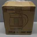 Chefman Electric Kettle, 1.8L 1500W, Hot Water Boiler, Removable Lid for Easy Cleaning, Auto Shut Off, Boil-Dry Protection, Stainless Steel Filter, BPA Free, Borosilicate Glass Electric Tea Kettle (Black)