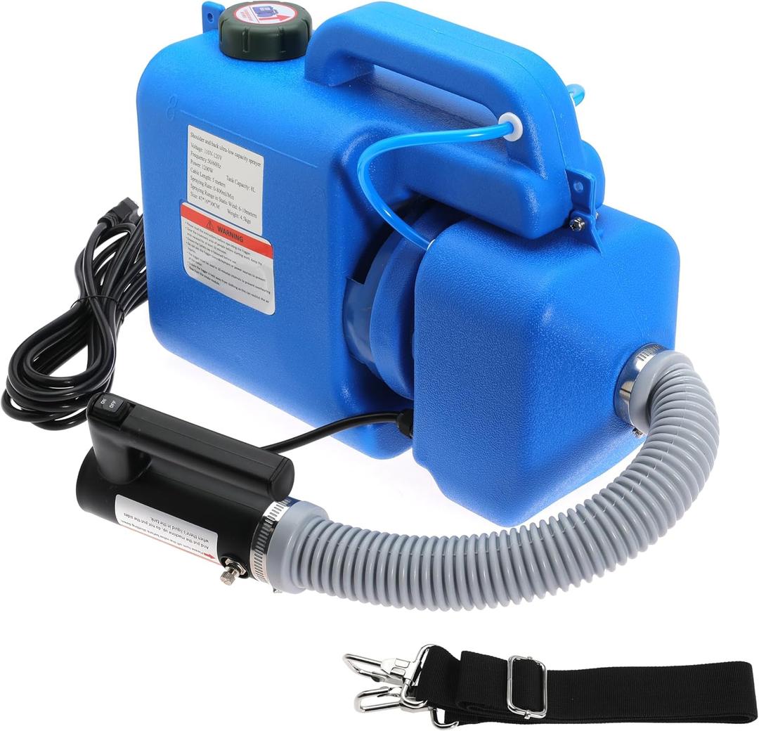 8L (2 Gallon) Electric ULV Fogger Machine, Portable Fogger Sprayer Machine Electric Atomizer Ultra Low Volume Sprayer for Home Indoor and Outdoor Cleaning Spraying Use,1 Pack