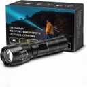 1 Pack Flashlights, Military Grade 5 Modes 3000 High Lumens Led Waterproof Handheld Flashlight for Camping, Biking, Hiking, Outdoor and Home Use (Batteries Not Included)