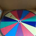 24 Inch Prize Wheel Spinner with Stand, 14 Slots Color Spinning Wheel for Prizes, Fortune Wheel Spinner for Trade Shows, Carnivals, Home Games