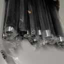 Extra Long Curtain Rods for Windows 120 to 240 Inches, Adjustable 1 Inch Black Curtain Rod for Outdoor Indoor, Modern Heavy Duty Drapery Rod, Room Divider 200 Inch Rods, All Metal, Easy Install