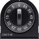 60 Minute Wind Up Timer, Visual Mechanical Timer, from 0 to 60 Minutes, for Kitchen, Hair Color Processing, Tanning Time, Kids' Home and Classroom Activities or Timeouts, Black