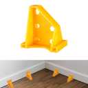 Upgraded Flooring Spacers Kit with 1/4” & 1/3” Gap, Wood Floor Install Tool for Laminate, Vinyl Plank, Floor Installation (1/4‘’ Gap+1/3‘’ Gap, Yellow, 40)
