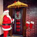 Nativity Stable Scene Porch Banners Christmas Nativity Outdoor Door Decorations Religious Nativity Porch Signs Holy Jesus Birth Manger Scene Hanging Banner for Xmas Church Winter Holiday Xmas Photo Props Yard Decorations