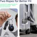 WhoseID Compatible with Apple Airtag Case Keychain Holder, IPX8 Waterproof Air Tag Cases Easy Twist-Off Cap with Durable Matel Keyring for Luggage, Item Finder, Backpack, Kids(Black, 1-Pack)