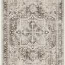 RUGGABLE Washable Vintage Area Rug  Kamran Hazel 5x7, Stain-Resistant, Non-Slip  Medium Machine Washable Rugs for Living Room, Bedroom, Hallway, Entryway & Officewith Standard Pad