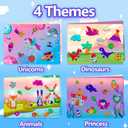 2 x Foil Art & Coloring Page, 2 in 1 Art and Craft Activity for Kids,Fun Crafts Kits & Supplies,Creative Travel Toys,Gifts for Boys & Girls Ages 4, 5, 6, 7, 8, 9 Years Old (Blue)