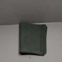 Round Table Placemats Set of 4, Wedge Shaped Faux Leather Table Mats, Heat Resistant Wipeable Washable Place Mats for Dining Table Dinner Kitchen Indoor Outdoor (Dark Green)