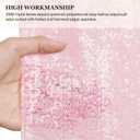 PartyDelight Pink Sequin Backdrop Curtains 2x8ft 2 Panels - High Density 3mm Shimmer Sequin Background Sparkly Photography Drapes for Baby Showers Princess Birthdays, Nursery Decor & Event Decor