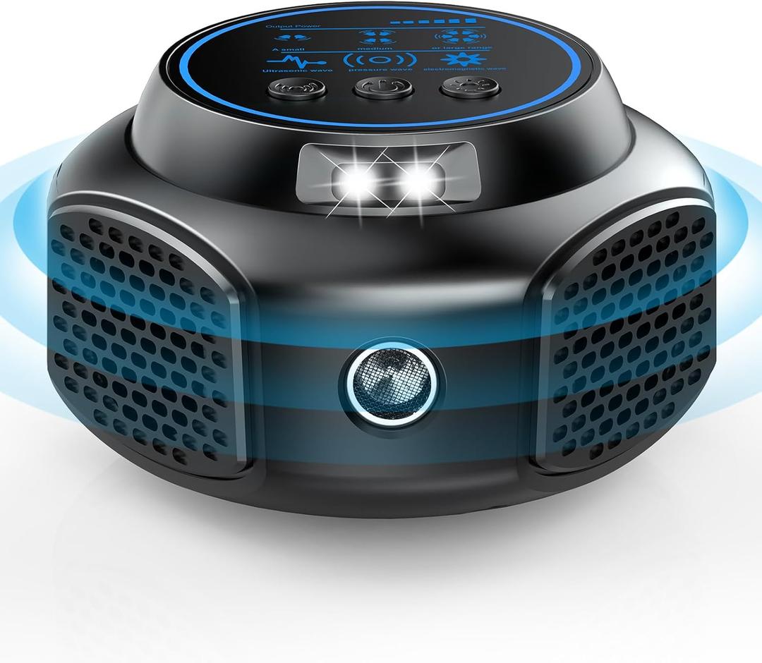 Ultrasonic Pest Repellent Plug In Indoor Mouse Traps for Home, Mouse Repellent Ultrasonic Device, Rodent Repeller Ultrasonic Plug In Pest Control for Rat Mice Squirrel Roach Spider Bugs for Home Attic (1 Pack, Black)