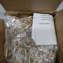 KSANA Antique Gold Lighting Chain, 20 Feet Chandelier Pendant Hanging Light Fixture Chain Extension Heavy Duty with 2 Connection Locks for High Ceiling