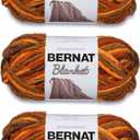 Bernat Blanket Fall Leaves Yarn - 3 Pack of 150g/5.3oz - Polyester - 6 Super Bulky - 108 Yards - Knitting/Crochet