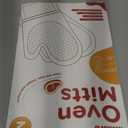 Kitsure Silicone Oven Mitts, Set of 2, Heat Resistant, Oven Gloves with Soft Lining, Non-Slip Kitchen Essentials, Kitchen Gadgets, Apartment Essentials, Great Gift for Cooking, Baking, Mint Green