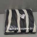 BENRON Premium Zebra Rugs for Living Room Bedroom, Non-Slip Throw Rug for Home Decor, Faux Zebra Print Animal Skin Carpets, Black and White, Ivory, 4.6 x 5.2 ft