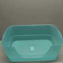 Extra Large Cat Litter Box with High Sides, Clear Jelly Color, Cat Boxes for Indoor Cats, XL Kitty Litter Pan, Jumbo Litter Box with Low Entry for Multiple Cats, Easy to Clean, Anti-Splashing