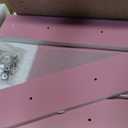 Furinno Andrey End Table / Side Table / Night Stand / Bedside Table with Bin Drawer, Pink/Light Pink (1-Pack, Center Bin)