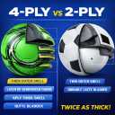 Western Star Soccer Ball Helix- Size 3 4 5 - Official Match Grade Soccer Balls - Attractive and Durable Design