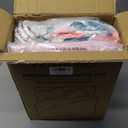 MUXHOMO Pink Blue Branch Bed in a Bag Queen 7 Pieces, Queen Comforter Set Reversible Botanical Flowers Design, Ultra Soft & Breathable Bedding Sets with Comforter, Sheets, Pillowcases & Shams