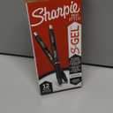 Sharpie S-Gel Gel Pens, Black Barrel, Medium Point (0.7mm), Black Gel Ink Pens, 12 Count - Home, Office, School, Journaling, Writing, Note-Taking, Teacher Supplies
