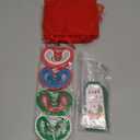 Liliful 72 Pcs Christmas Gifts 24 Set Christmas Students Gifts, Xmas Silicone Wristbands with Gift Label Tags and Organza Bags for Kids Stocking Stuffers Classroom Gift Party Favors(Merry Style)