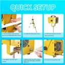 Jet Foam Machine for Party, Party Foam Machine with Telescopic Support, Foam Cannon for Garden, Pool, Indoor, Birthdays, Celebrations, and Backyard Events