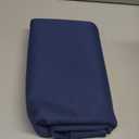 Cloth Placemats Set of 6, Cotton Linen Blend Machine Washable Durable Linen Table Mats, Heat Resistant Placemats Wrinkle Free Place Mats for Dining Table, Easy to Clean (Navy Blue, 6)