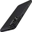 FNTCASE for Samsung Galaxy S25-Edge Case: Lightweight Cell Phone Cover Military Grade Drop Protection with Non Slip Textured Back | Rugged Shockproof Protective Bumper Cases(Black)