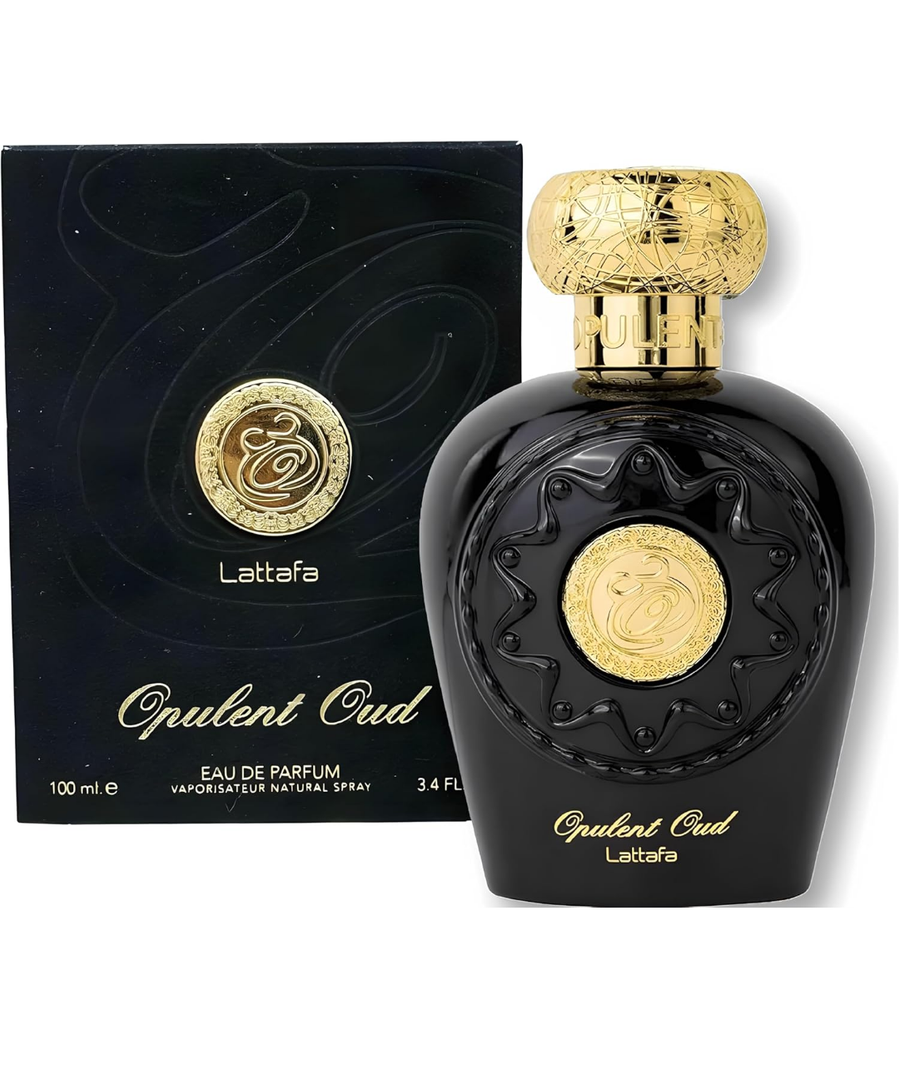 Lattafa Opulent Oud for Unisex Eau de Parfum Spray, 3.4 Ounce