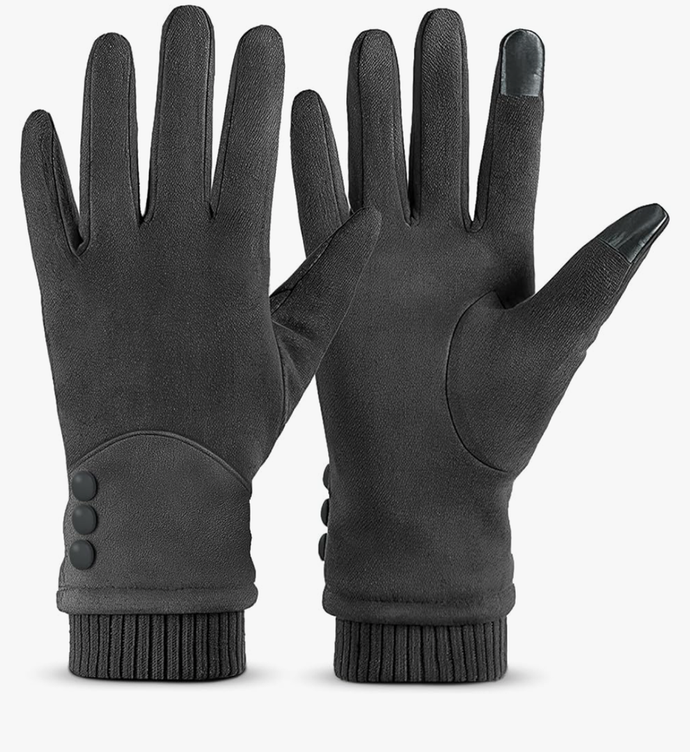 Women's Winter Warm Gloves With Touch Screen Texting Fingers, Windproof, Fleece Lined, Thick Warm Gloves