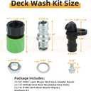2 Pack 490-900-M061 Deck Wash Kit Replaces Troy Bilt/Cub Cadet/MTD 490-900-M061 Lawn Mower Deck Wash Kit 490-900-0025 Compatible with Troy Bilt, Cub Cadet, MTD Lawn Mowers and Tractors