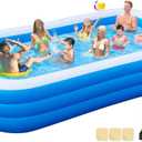 Inflatable Swimming Pool with Pump, 130'' x 72'' x 22'' Blow Up Pools for Adults and Kids, Thickened Oversized Inflatable Pool for Backyard, Outdoor, and Summer Water Party