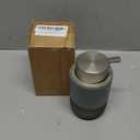 EMPO Ceramic Embossed Press Foam Hand Soap Dispenser - 300ml Large Capacity Facial Cleansing Bottle and Liquid Soap Dispenser for Kitchen Bathroom with Mousse Lotion Pump (Grey) 