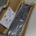 Amazon Basics 2.4GHz Wireless Keyboard and Mouse Combo, Quiet and Compact US Layout, Unifying USB Receiver, Black