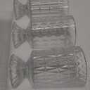 Goaste 3 Pack Embossed Big Base Vase, 7" Crystal Glass Vase, Hydroponic Green Plant Vases, Transparent Flower Vases with Ribbed Pattern for Wedding, Dining Table Centerpieces, Home Decor, Office