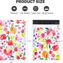 100 Pack Poly Mailers 10x13, Cute Packaging Envelope Mailers Polymailers Packaging for Small Business, Shipping Bags for Clothing Boutique Supplies with Self Seal Strip (Bright Flowers)