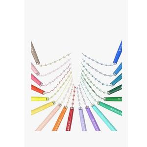 AECHY 18PCS Curve Highlighter Pen Set, Dual Tip Marker Pens with 18 Different Curve Shapes & 18 Colors Mark Lines, Aesthetic Curve Marker Highlighter for Journal Planner School Supplies